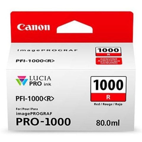 Canon oryginalny ink / tusz PFI-1000 R, 0554C001, red, 5355s, 80ml, -