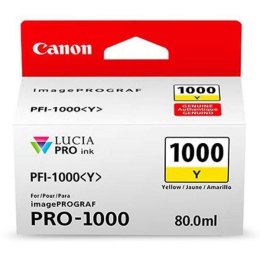 Canon oryginalny ink / tusz PFI-1000 Y, 0549C001, yellow, 3365s, 80ml, -