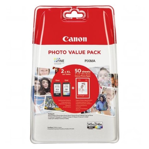 Canon oryginalny ink / tusz PG-545 XL/CL-546 XL + 50x GP-501, 8286B006, black/color, high capacity, Promo pack, EOL