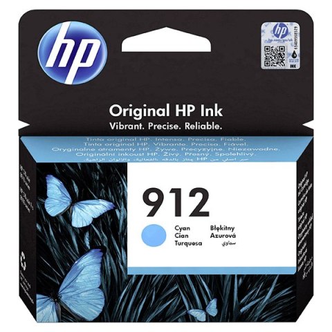 HP oryginalny ink / tusz 3YL77AE#301, HP 912, high capacity, cyan, blistr, 315s