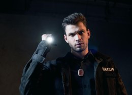 AJAX Programowalny przycisk (podwójny) DoubleButton - czarny