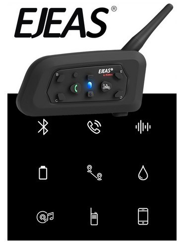 Interkom motocyklowy Ejeas V6 Intercom Pro 1200m