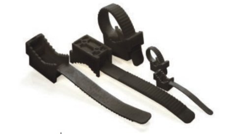 UCHWYT PASKOWY DO PRZEWODÓW UP-50UV CZARNY (10szt.)