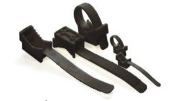 UCHWYT PASKOWY DO PRZEWODÓW UP-22UV CZARNY (100szt.)