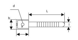 UCHWYT PASKOWY DO PRZEWODÓW UP-22UV CZARNY (100szt.)