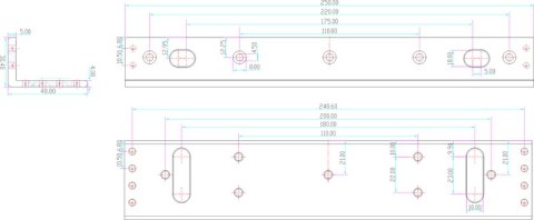 UCHWYT MONTAŻOWY SCOT BK-600L2 (DO ZWORY EL-600SL,TSL)