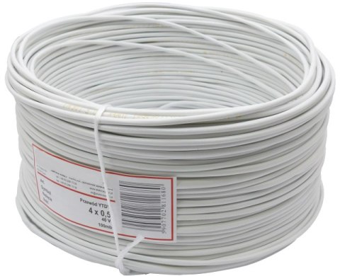 PRZEWÓD ALARMOWY DOMOFONOWY YTDY 4X0,5 - 100M; 5630K