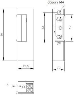 ZACZEP ELEKTRA R3 Z PAM. Z BLOK. PRAWY; 2193
