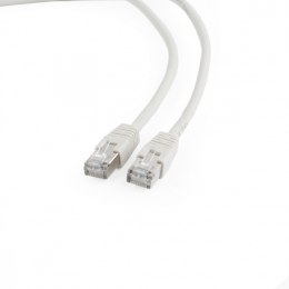 Patch cord ekranowany FTP kat.6 oslonka zal. 0.25m szary