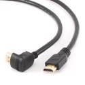 Kabel HDMI-HDMI v1.4 3D TV High Speed Ethernet 4.5M kątowy 90 (pozłacane końcówki)