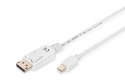 Kabel połączeniowy Displayport 4K 60Hz UHD Typ miniDP/DP M/M biały 2m