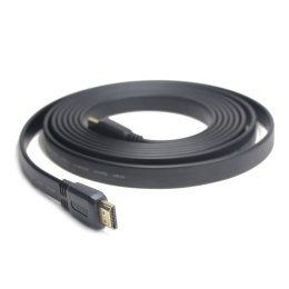 Kabel HDMI-HDMI v2.0 3D TV High Speed Ethernet 1.8M płaski (pozłacane końcówki)