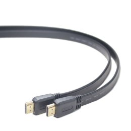 Kabel HDMI-HDMI v2.0 3D TV High Speed Ethernet 1M płaski (pozłacane końcówki)