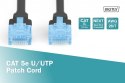 Patch cord U/UTP kat.5e PVC 2m czarny