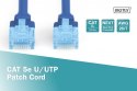 Patch cord U/UTP kat.5e PVC 5m niebieski