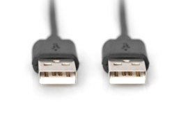 Kabel połączeniowy USB 2.0 HighSpeed Typ USB A/USB A M/M czarny 1m