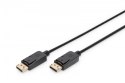 Kabel połączeniowy DisplayPort z zatrzaskami 1080p 60Hz FHD Typ DP/DP M/M czarny 15m