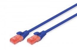 Patch cord U/UTP kat.6 PVC 2m Niebieski