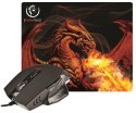 RED DRAGON zestaw gamingowy mysz + podkładka