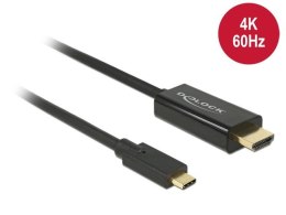 Kabel USB-C -> HDMI M/M 2m (tryb alternatywny DP) 4K 60Hz