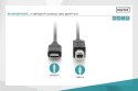 Kabel polaczeniowy USB 2.0 HighSpeed Typ USB C/B M/M, Power Delivery, czarny 1,8m