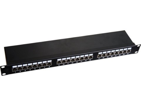 Patchpanel STP kat.6 19 cali 1U 24xRJ45 LSA