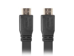 Kabel HDMI-HDMI M/M v2.0 5m czarny płaski