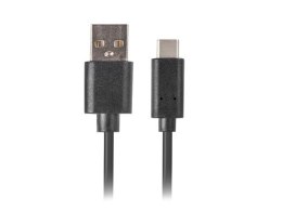 Kabel USB CM - AM 2.0 1m czarny QC 3.0, pełna miedź