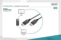 Kabel połączeniowy DisplayPort z zatrzaskami 1080p 60Hz FHD Typ DP/DP M/M czarny 3m