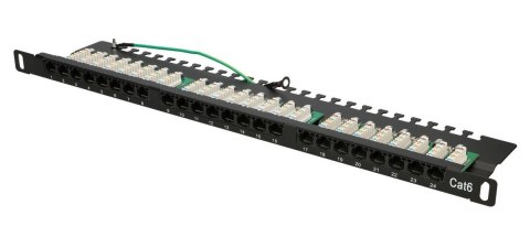 Patchpanel 24 porty 0.5U CAT6 UTP