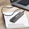 Obudowa USB3.1 Gen2 Typ-C - M.2 SSD PCIe/NVMe; S1201A