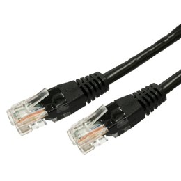 Kabel Patchcord miedziany kat.5e RJ45 UTP 10m. czarny