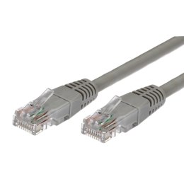 Kabel Patchcord miedziany kat.6 RJ45 UTP 0,5m. szary