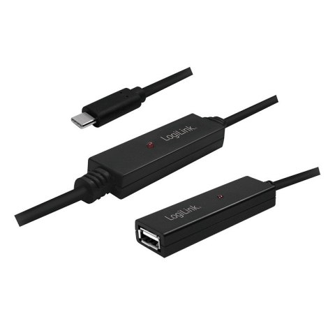 Aktywny repeater USB 2.0 A żeński do USB-C męski, dł. 20m