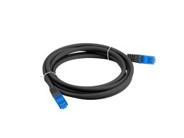 Patchcord kat.6a S/FTP CCA 0.5m Czarny