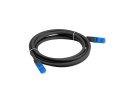 Patchcord kat.6a S/FTP CCA 1.0m Czarny