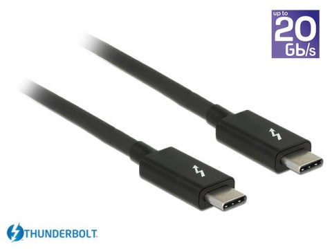 Kabel Thunderbolt 3 M/M 1.5m czarny