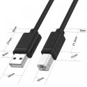 Kabel USB 2.0 AM-BM, 3M; Y-C420GBK