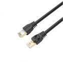 Patchcord Cat.7 SSTP (8P8C) RJ45, 15M, C1814EBK Czarny