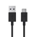 Kabel USB-A - USB-C 3m czarny