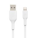 Kabel PVC USB-A to Lightning 3m White