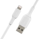 Kabel PVC USB-A to Lightning 3m White