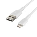 Kabel PVC USB-A to Lightning 3m White