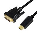 Kabel DisplayPort 1.2 do DVI 2m Czarny