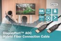 Kabel połączeniowy hybrydowy AOC DisplayPort 1.4 8K/60Hz UHD DP/DP M/M 15m Czarny