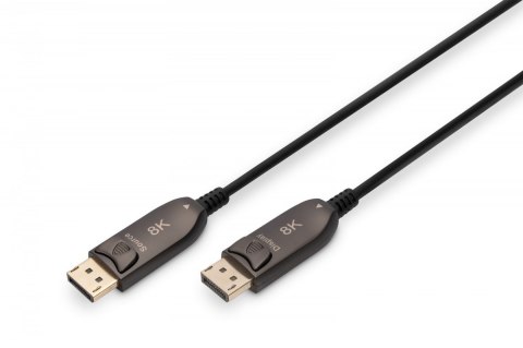 Kabel połączeniowy hybrydowy AOC DisplayPort 1.4 8K/60Hz UHD DP/DP M/M 20m Czarny