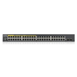 Przełącznik zarządzalny GS1900-48HP v2, 48-port GbE L2 Smart Switch 170W rack GS1900-48HPv2