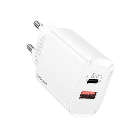 Ładowarka sieciowa 1xUSB-C+1xUSB T35 20W PD3.0 QC3.0 Fast Charging