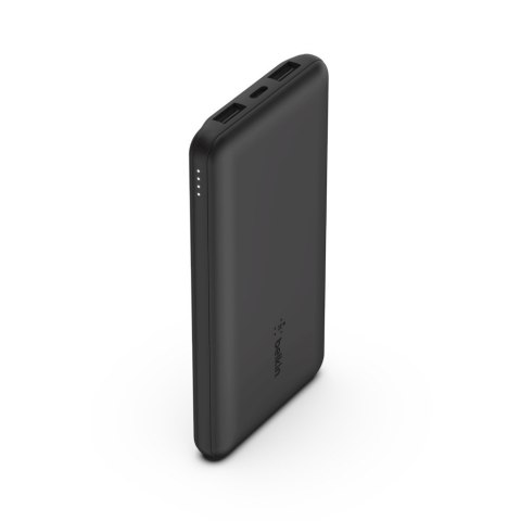 PowerBank 10 000mAh USB A i C 15W czarny