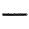 Patch panel RACK | 24 porty | kat.5e UTP | Czarny